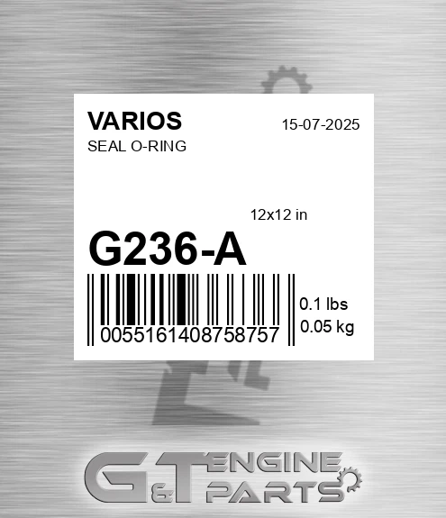 G236-A Seal O-ring for VARIOS