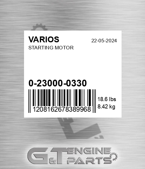 0-23000-0330+ Starting Motor