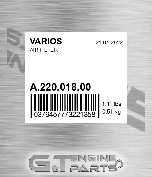 A.220.018.00 Air Filter