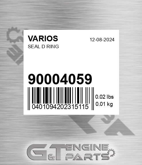 900.04059 Seal D Ring for VARIOS