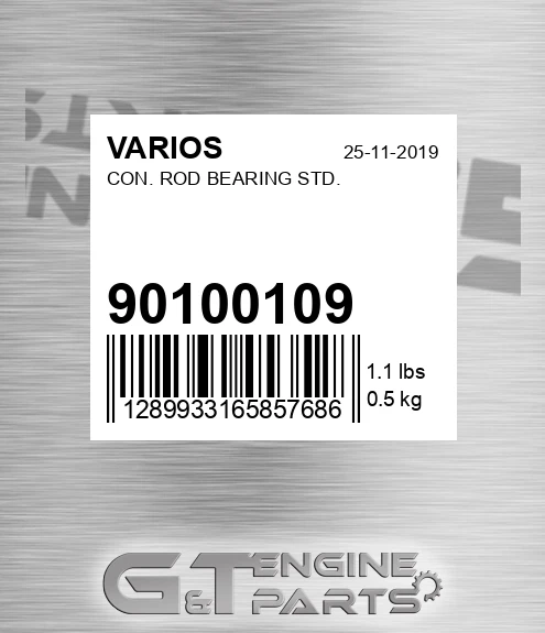 901.00109 Con. Rod Bearing Std. for VARIOS