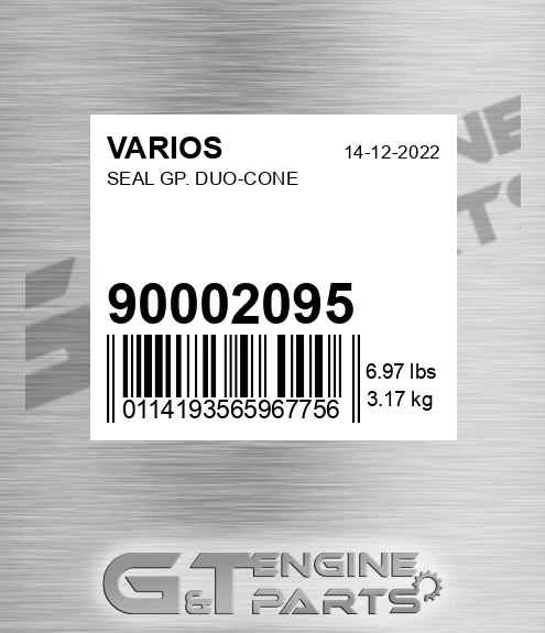 90002095 Seal Gp. Duo-cone