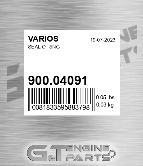 900.04091 Seal O-ring for VARIOS