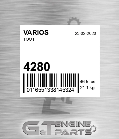 4280 VARIOS Tooth