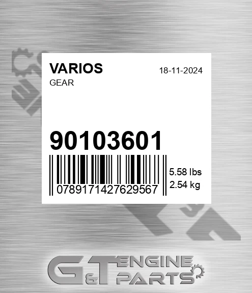 901.03601 Gear for VARIOS