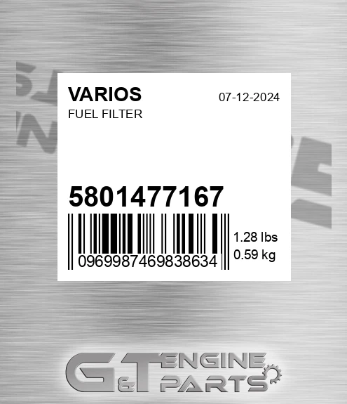 5801477167 Fuel Filter