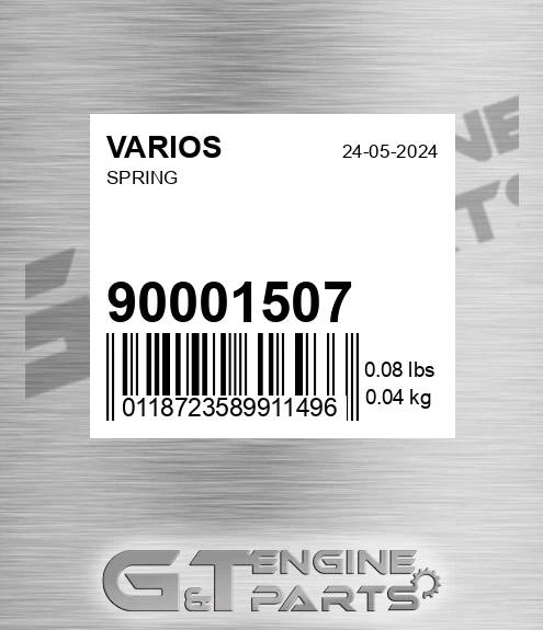 90001507 Spring for VARIOS
