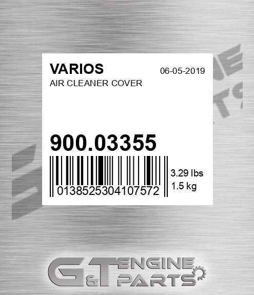 900.03355 Air Cleaner Cover
