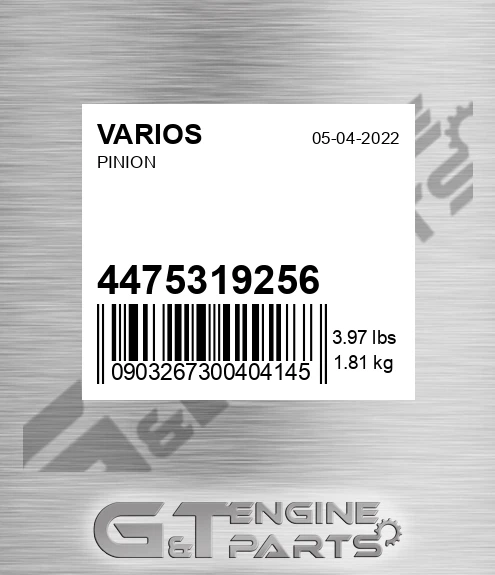 4475319256 VARIOS Pinion