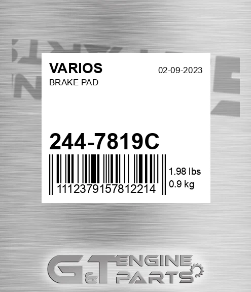 244-7819C Brake Pad