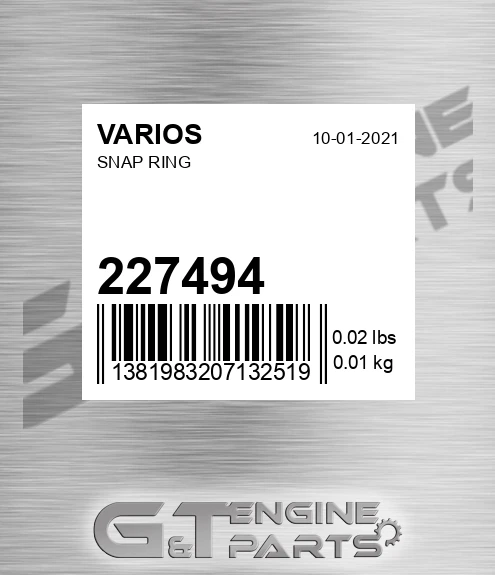 227494 Snap Ring