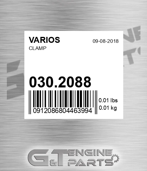 030.2088 VARIOS Clamp