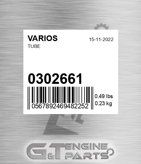 0302661 Tube for VARIOS