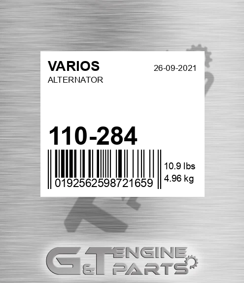 110-284+ Alternator