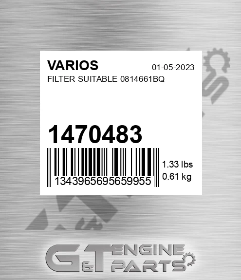 1470483 Filter Suitable 0814661bq