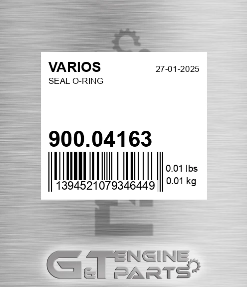 900.04163 Seal O-ring