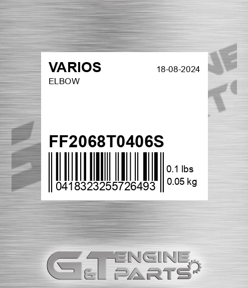 FF2068T0406S Elbow