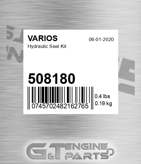 508180 Hydraulic Seal Kit