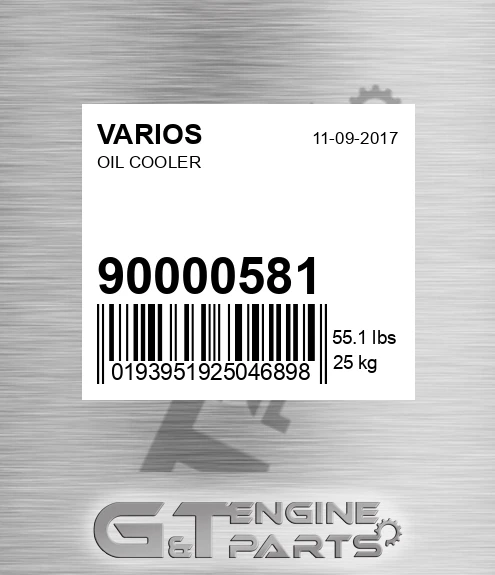 900.00581 Oil Cooler