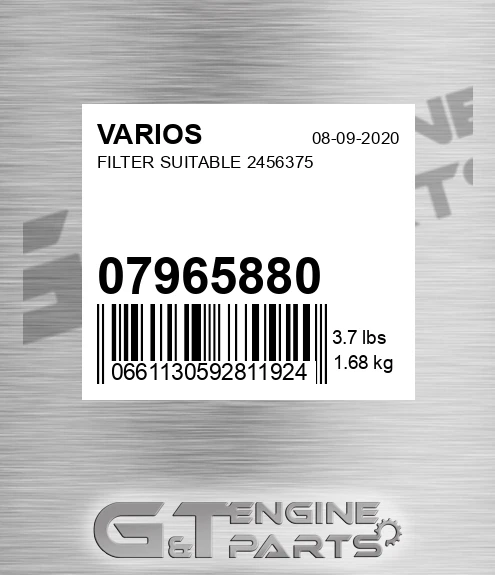 07965880 Filter Suitable 2456375