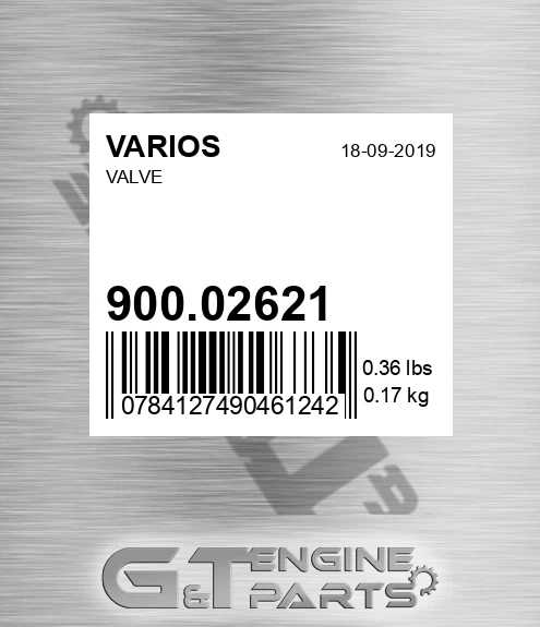 900.02621 Valve for VARIOS