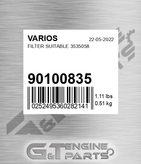 901.00835 Filter Suitable 3535058