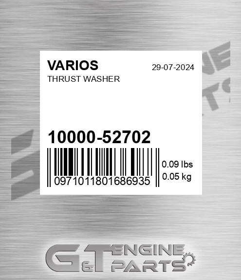 10000-52702 Thrust Washer
