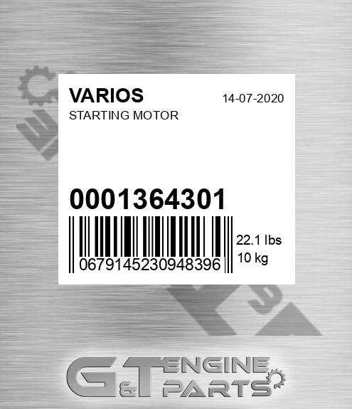 0001364301 Starting Motor