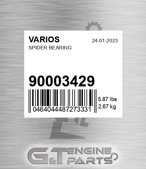 90003429 Spider Bearing for VARIOS
