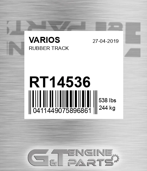 RT14536 VARIOS Rubber Track