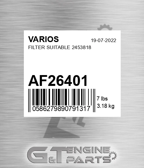 AF26401 Filter Suitable 2453818