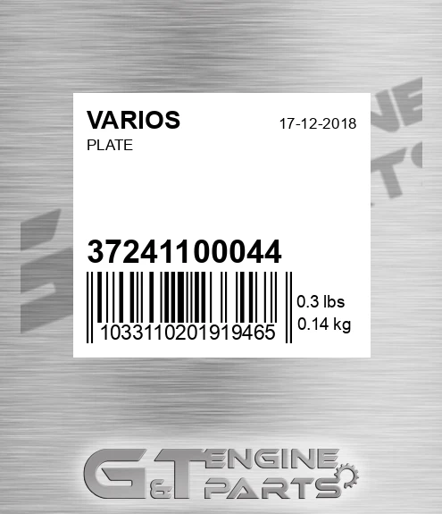 3724110-0044 Plate
