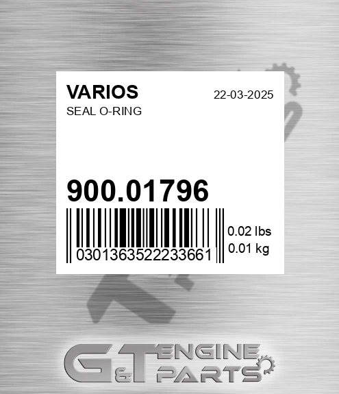 900.01796 Seal O-ring for VARIOS