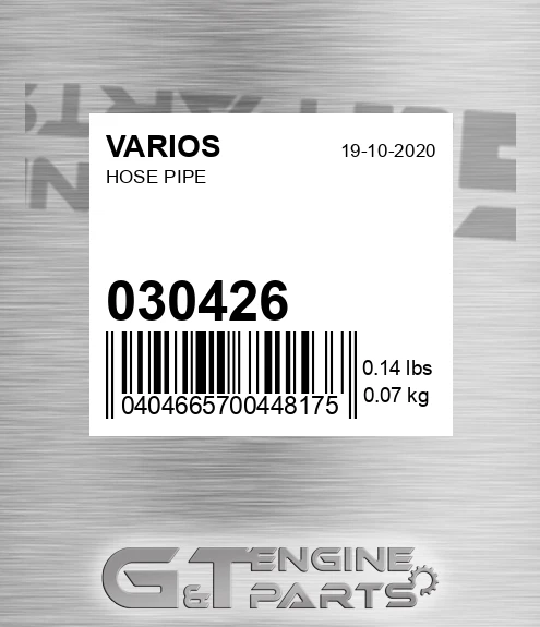 030.426 Hose Pipe for VARIOS