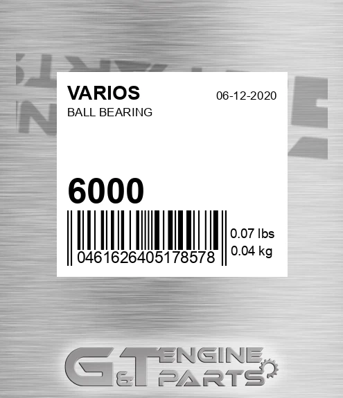 6000 Ball Bearing