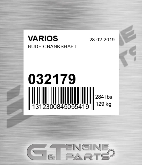 032.179 Nude Crankshaft