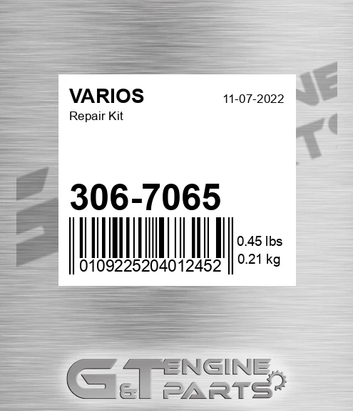 306-7065 Repair Kit for VARIOS