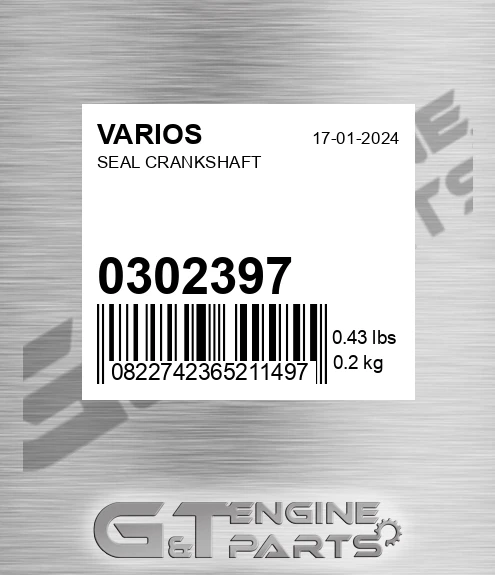 030.2397 Seal Crankshaft