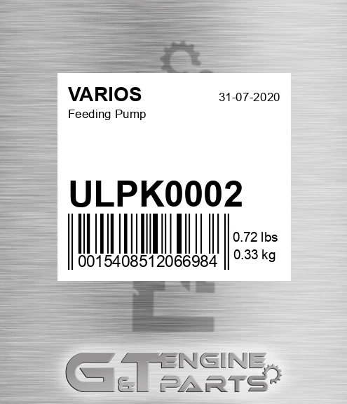 ULPK0002 Feeding Pump
