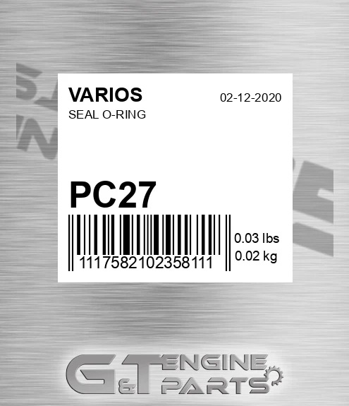 PC27 Seal O-ring