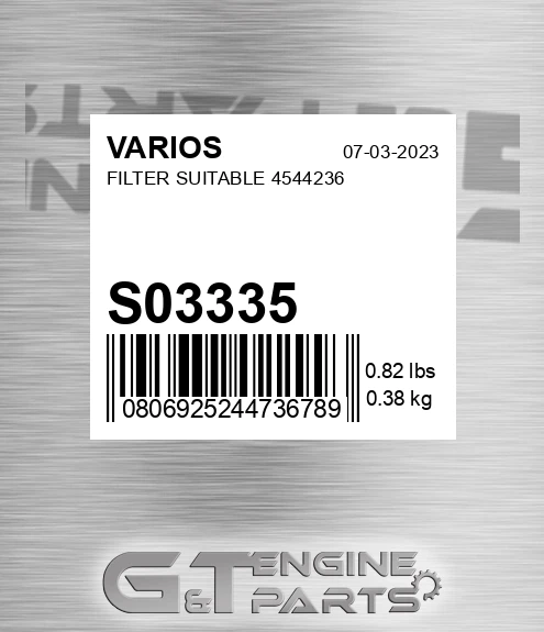 S03335 VARIOS Filter Suitable 4544236