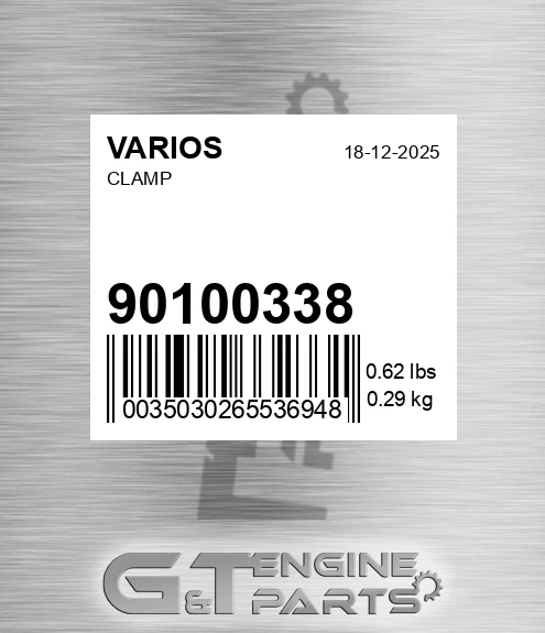 901.00338 Clamp for VARIOS