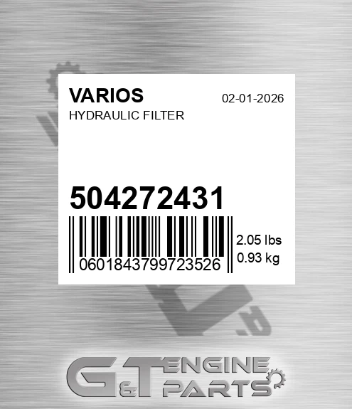 504272431 Hydraulic Filter