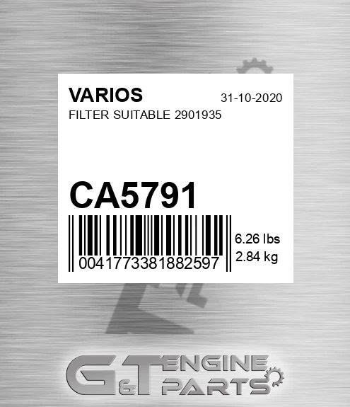 CA5791 Filter Suitable 2901935