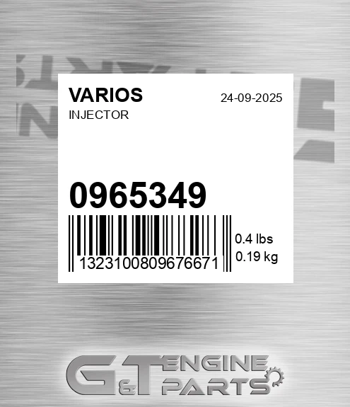 096.5349 Injector for VARIOS
