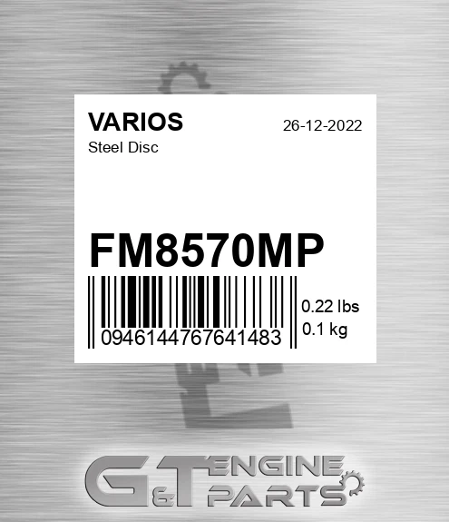 FM8570MP Steel Disc