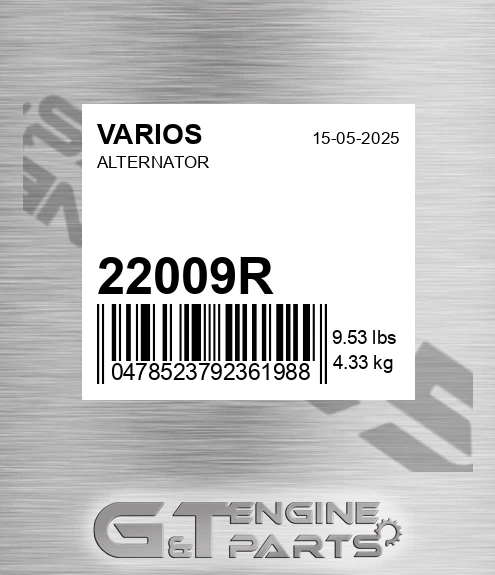 22009R Alternator