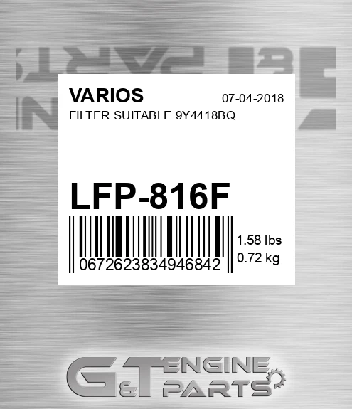 LFP-816F Filter Suitable 9y4418bq