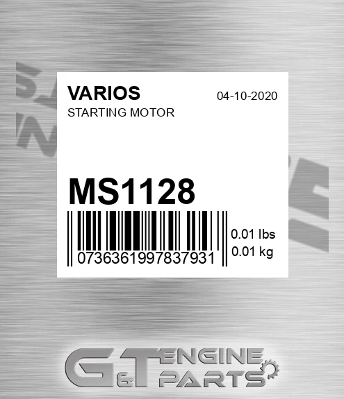MS1128 Starting Motor
