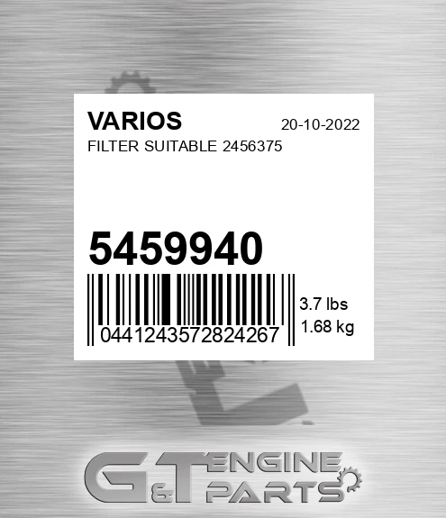 5459940 Filter Suitable 2456375